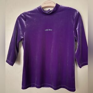 Velour embroidery Top